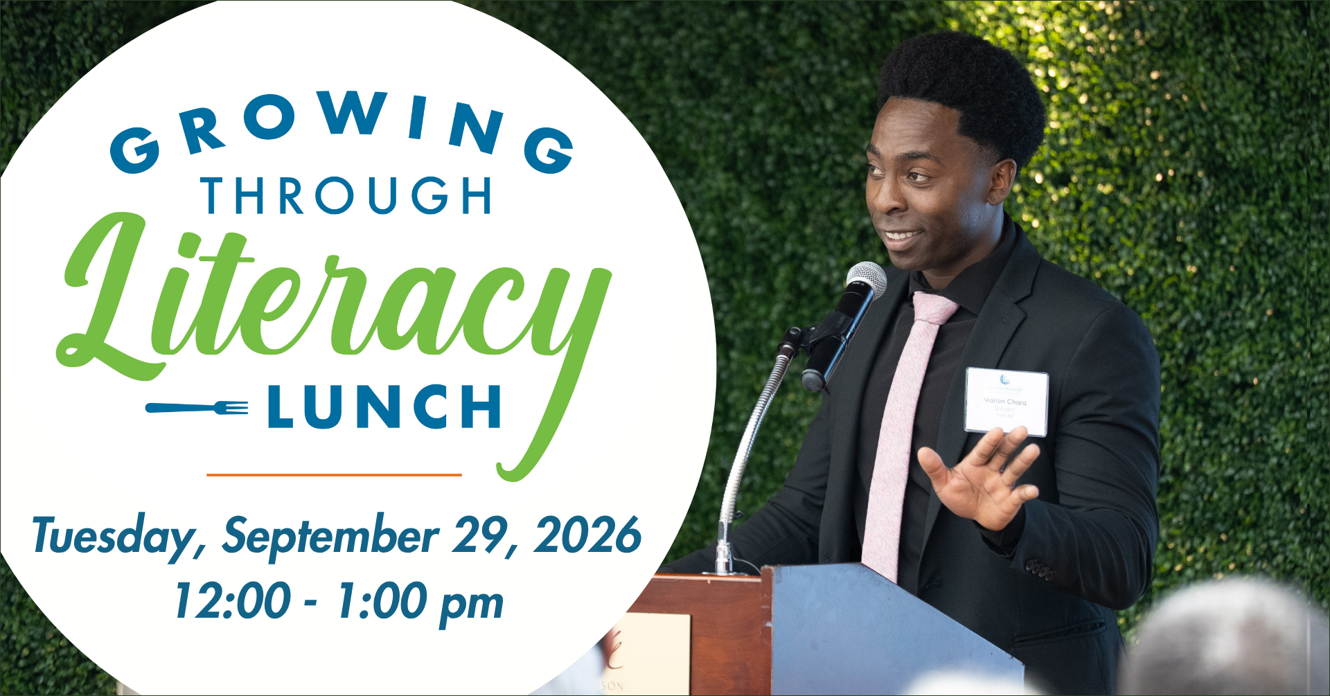 Growing Through Literacy event graphic