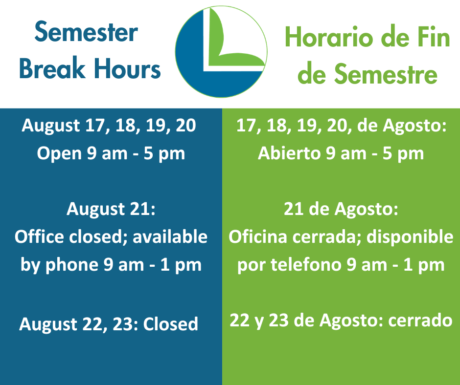 Summer Break Hours