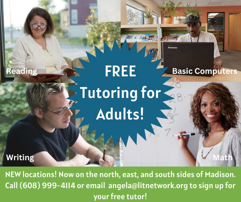 Free tutoring for adults!