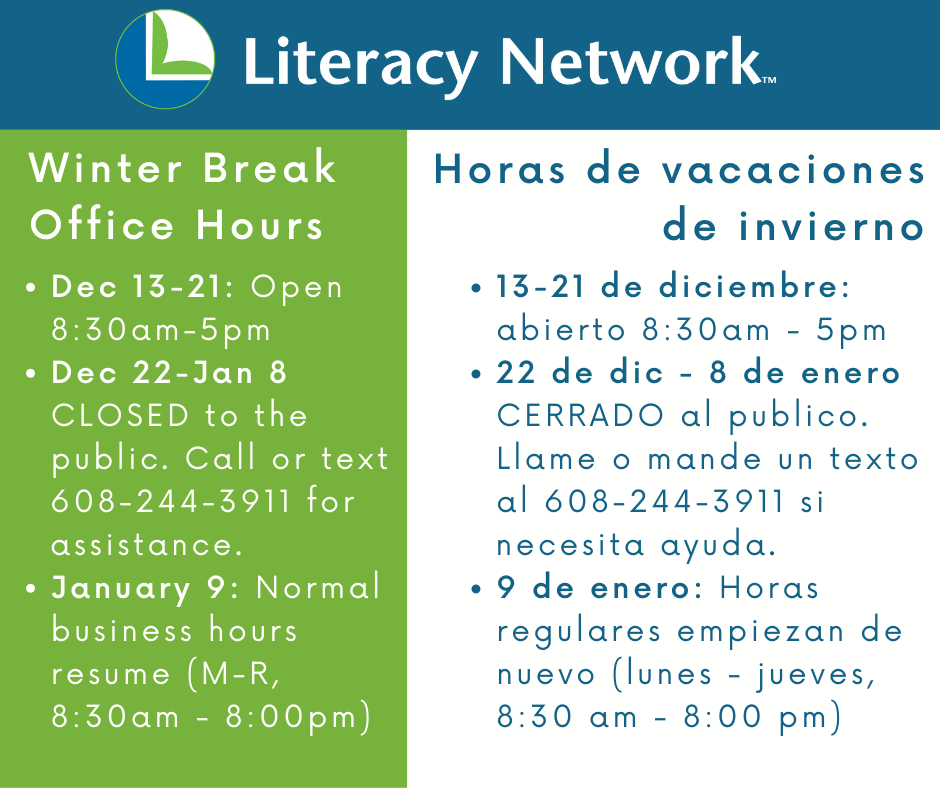 Winter break office hours